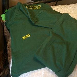 Like New HUGO Emerald Colored Long Sleeve Shirt